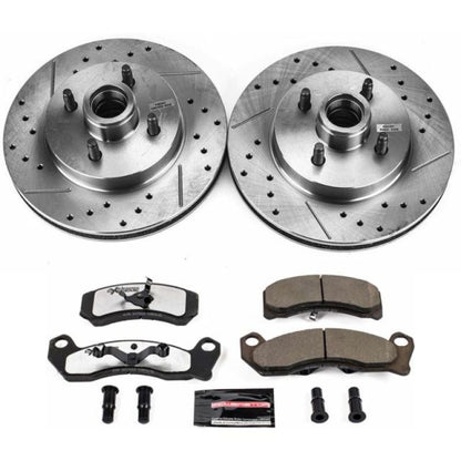 PowerStop Power Stop 87-93 Ford Mustang Front Z26 Street Warrior Brake Kit