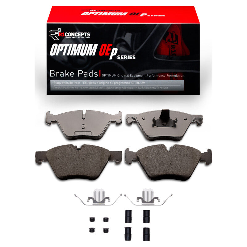 R1 Concepts R1 12-16 BMW 528I Front Optimum OE Pads & Hardware Kit