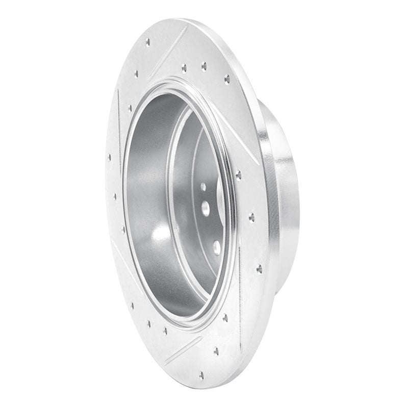 R1 Concepts R1 01-03 Acura CL Rear Right Drilled & Slotted Silver Brake Rotor