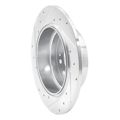 R1 Concepts R1 01-03 Acura CL Rear Right Drilled & Slotted Silver Brake Rotor