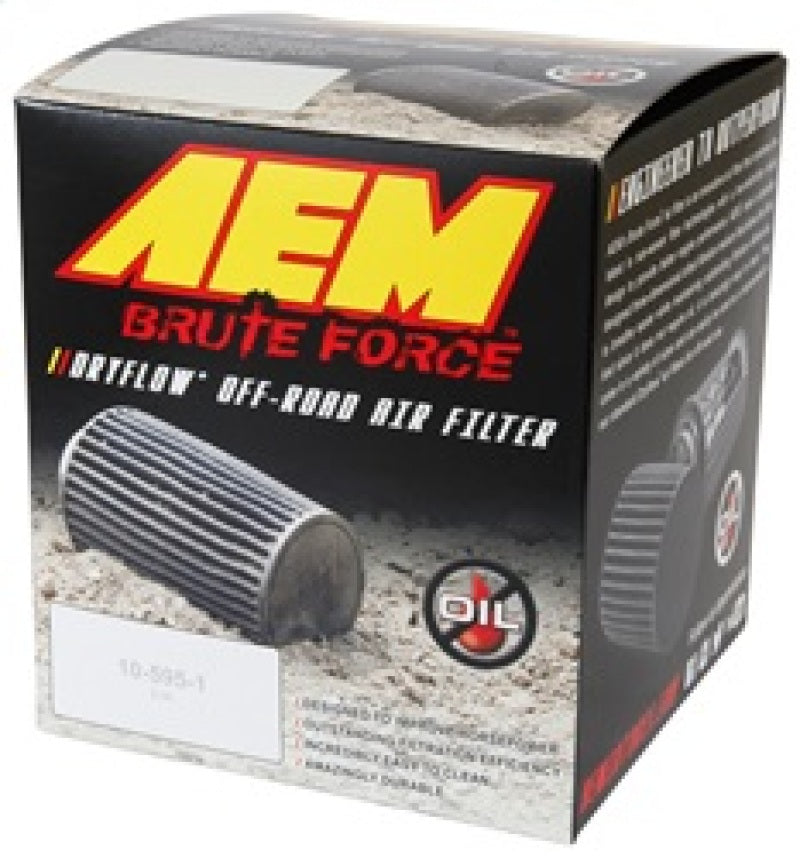 AEM Induction AEM Dryflow Conical Air Filter 6in Base OD x 3.5in Flange ID x 5.25in Height