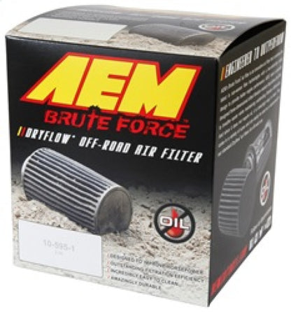 AEM Induction AEM Dryflow Conical Air Filter 6in Base OD x 3.5in Flange ID x 5.25in Height