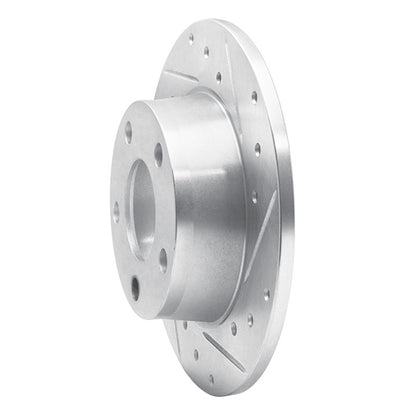 R1 Concepts R1 99-02 Audi A6 Quattro Rear Right Drilled & Slotted Silver Brake Rotor