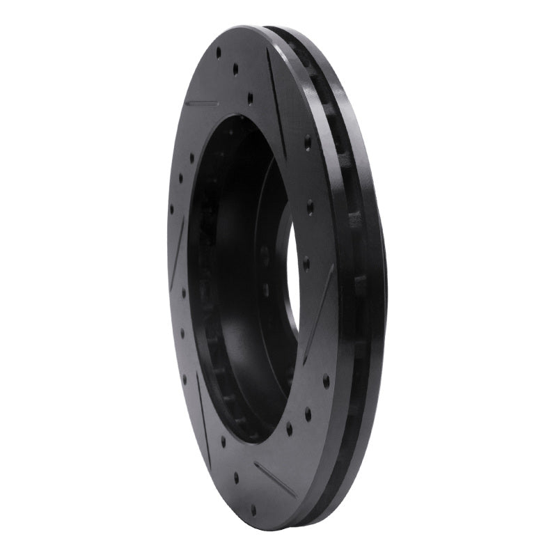 R1 Concepts R1 95-02 Kia Sportage (USA/Canada) Front Left Drilled & Slotted Black Brake Rotor