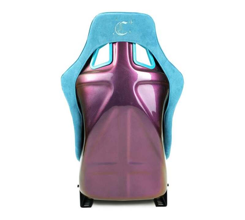 NRG FRP Bucket Seat (Medium) Prisma-Chromatic Dark Teal Vegan Suede w/ Chameleon Back