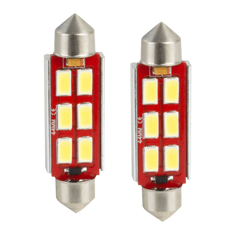 ORACLE Lighting Oracle 44MM 6 LED 3-Chip Festoon Bulbs (Pair) - Cool White