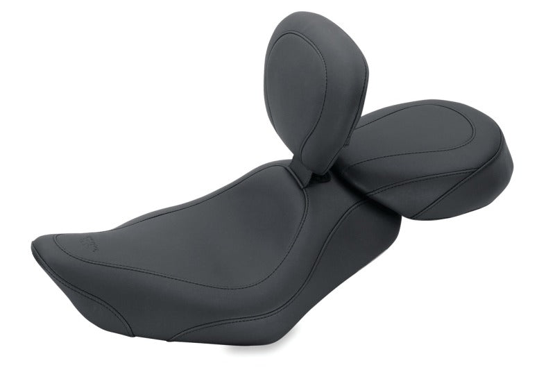 Mustang Motorcycle Mustang 04-21 Harley Sportster Wide Tripper Passenger Seat - Black