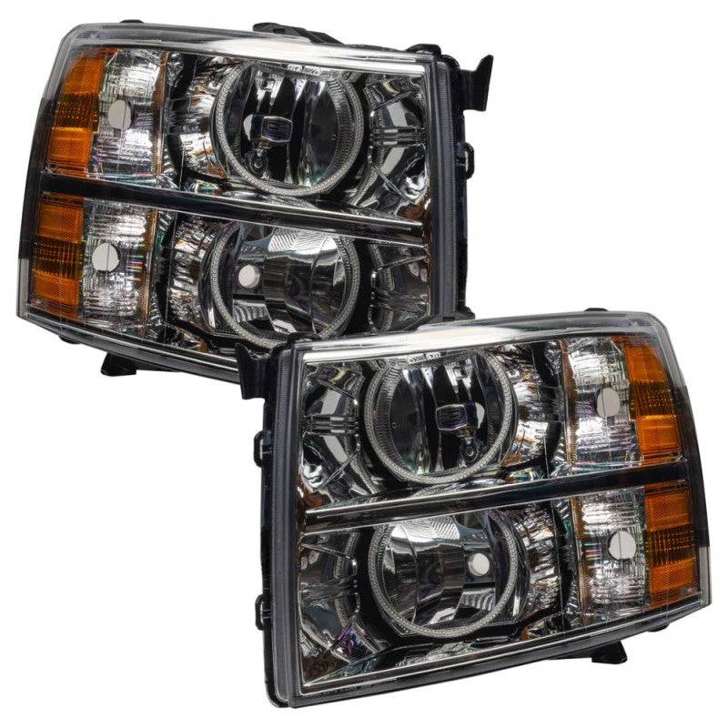 ORACLE Lighting Oracle 07-13 Chevrolet Silverado SMD HL - Round Style - ColorSHIFT w/ BC1 Controller