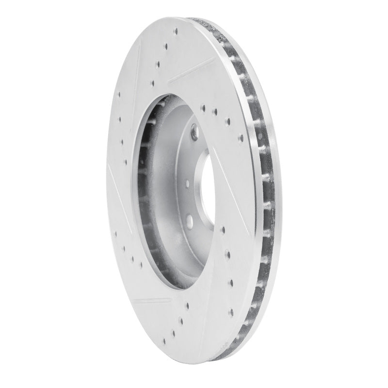 R1 Concepts R1 98-99 Acura CL Front Right Drilled & Slotted Silver Brake Rotor