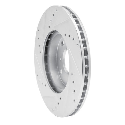 R1 Concepts R1 98-99 Acura CL Front Right Drilled & Slotted Silver Brake Rotor