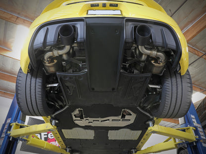 aFe MACHForce XP 2.25in-2.5in 304SS Exhaust Cat-Back 20-22 Porsche Cayman GT4 (718) - Polished Tips