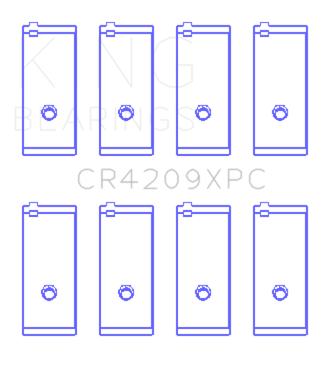 King Engine Bearings Toyota 3SGTE (Size 0.25 Oversized) Coated Performance Rod Bearing Set