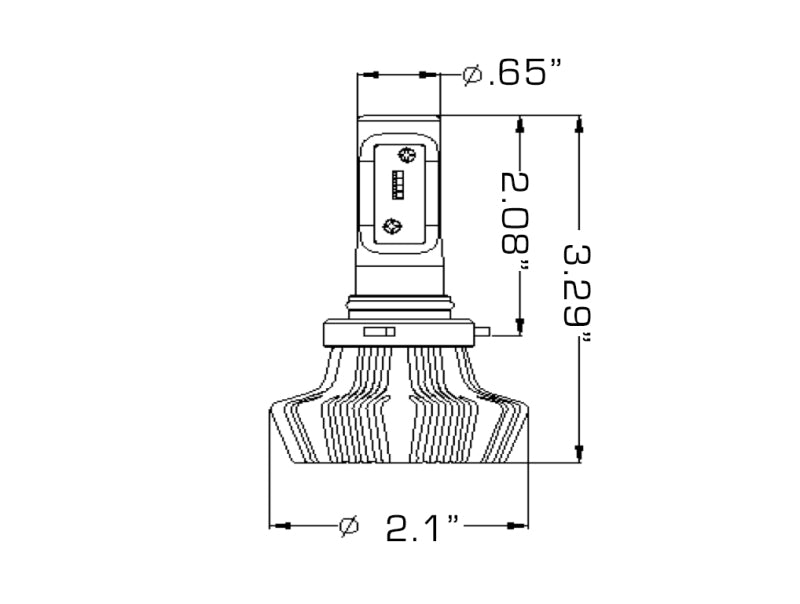 ORACLE Lighting Oracle 9005 4000 Lumen LED Headlight Bulbs (Pair) - 6000K