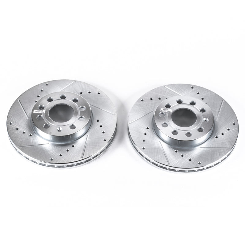 PowerStop Power Stop 10-13 Audi A3 Front Evolution Drilled & Slotted Rotors - Pair