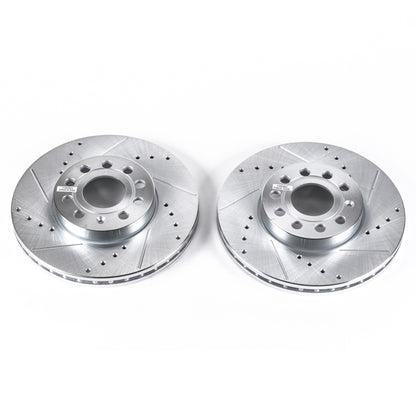 PowerStop Power Stop 10-13 Audi A3 Front Evolution Drilled & Slotted Rotors - Pair