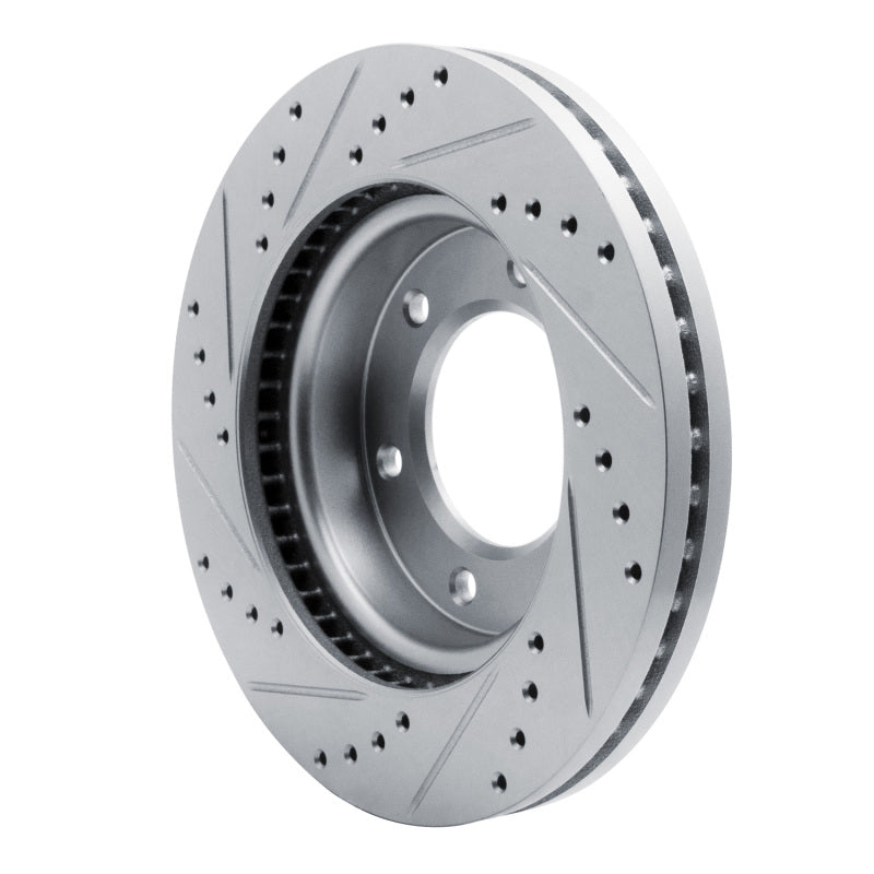 R1 Concepts R1 19-25 Ford Ranger (USA/Canada) Front Right Drilled & Slotted Silver Brake Rotor