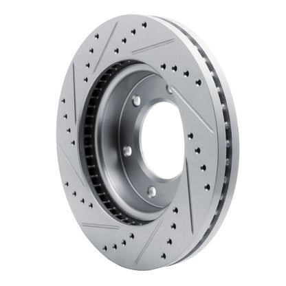 R1 Concepts R1 19-25 Ford Ranger (USA/Canada) Front Right Drilled & Slotted Silver Brake Rotor