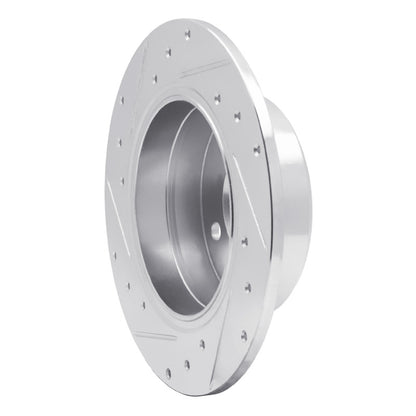 R1 Concepts R1 78-81 BMW 733I Rear Right Drilled & Slotted Silver Brake Rotor