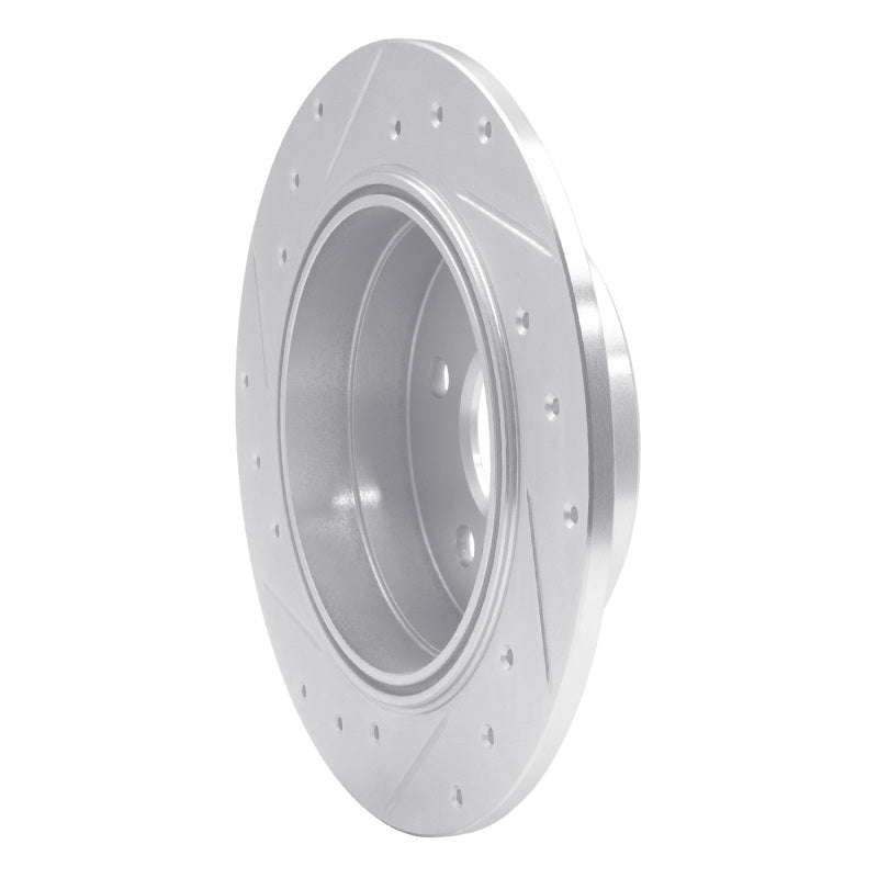 R1 Concepts R1 90-95 Mercedes-Benz SL500 Rear Right Drilled & Slotted Silver Brake Rotor