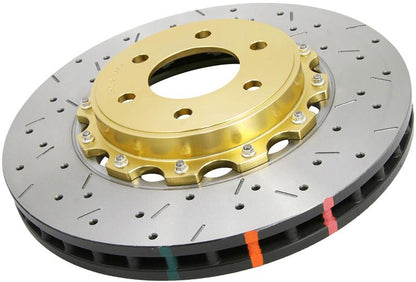 DBA 00-05 Mitsubishi Evo 5/6/7/8 / 06-08 Evo 9 Black Front Drilled & Slotted 5000 Series
