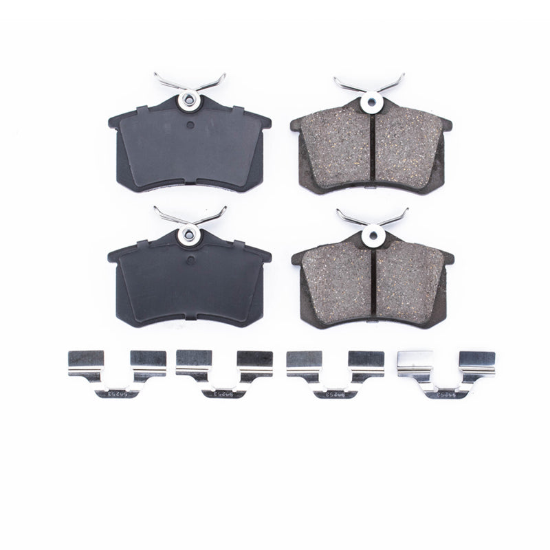 PowerStop Power Stop 10-13 Audi A3 Rear Z17 Evolution Ceramic Brake Pads w/Hardware