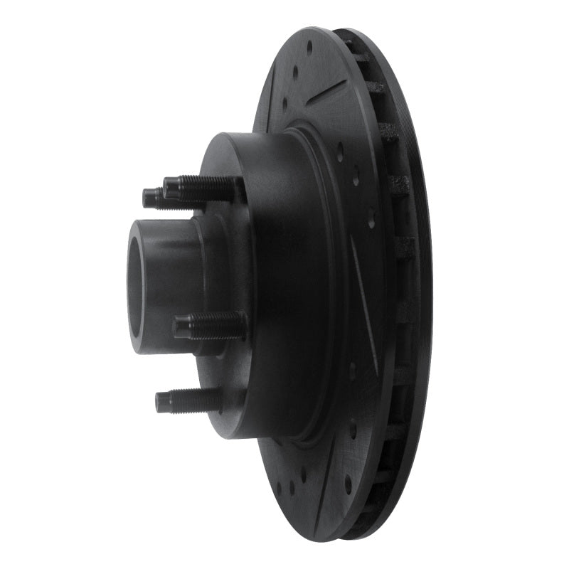 R1 Concepts R1 91-94 Ford Explorer Front Left Drilled & Slotted Black Brake Rotor