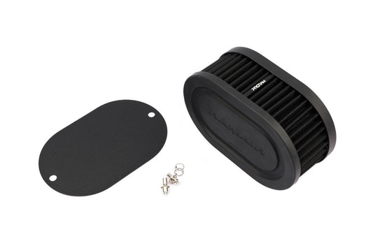 Ramair Pleated Carb Intake Air Filter MultiFit Blank Plate 65mm Int Height