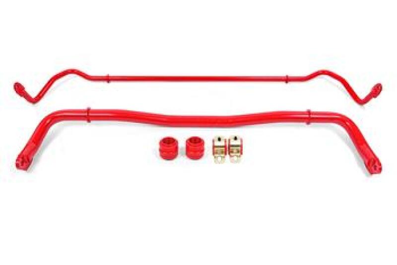 BMR Suspension BMR 08-20 Dodge Challenger Front/Rear Sway Bar Kit w/ Bushings - Red