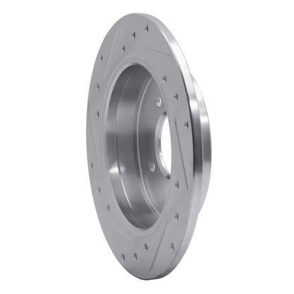 R1 Concepts R1 12-25 Dodge Attitude (Mexico) Rear Right Drilled & Slotted Silver Brake Rotor