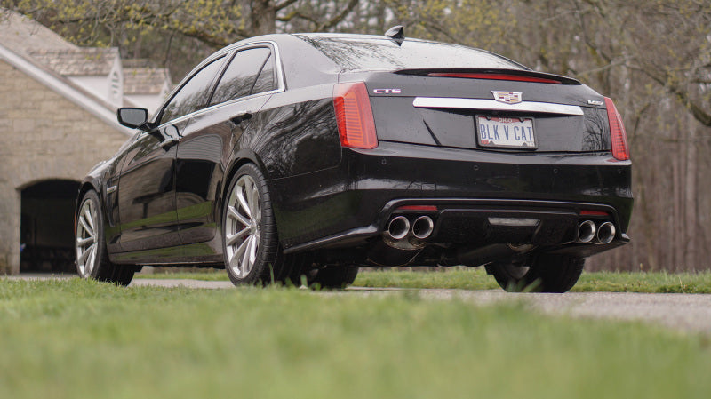 Stainless Works 2016-18 Cadillac CTS-V Sedan Axle Back System Dual-Mode Turbo Mufflers 4in Tips
