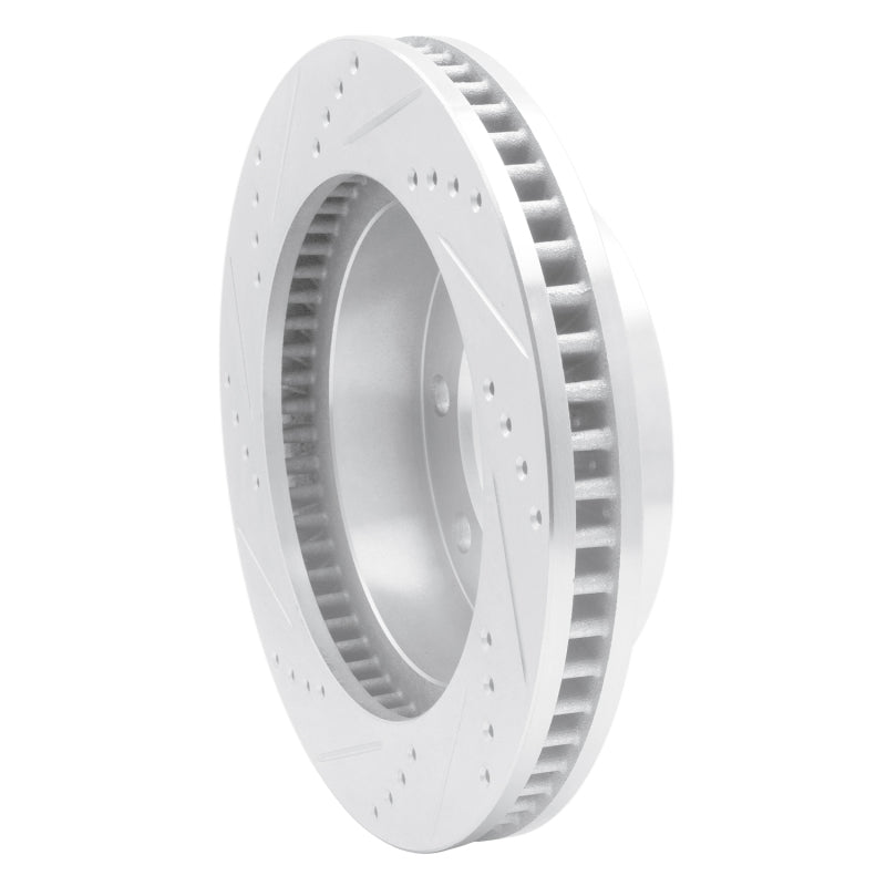 R1 Concepts R1 06-11 Cadillac DTS Front Right Drilled & Slotted Silver Brake Rotor