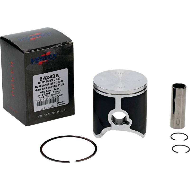 Vertex Pistons Vertex Piston 01-16 KTM 125 EXC 125cc Cast Race Piston Kit