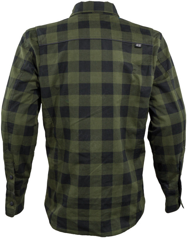 Speed and Strength True Grit Armored Motoshirt Olive/Black - 3XL