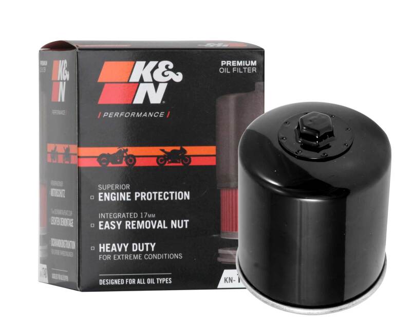 K&N Engineering K&N Oil Filter 08-17 Harley-Davidson VRSCDX Night Rod Special 76 CI 3in OD x 3.844in Height