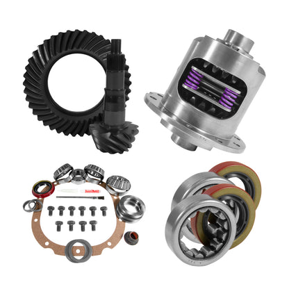 Yukon Gear & Axle Yukon 8.8in Ford 3.73 Rear Ring & Pinion Install Kit 28 Spline Positraction 2.25in Axle Bearings