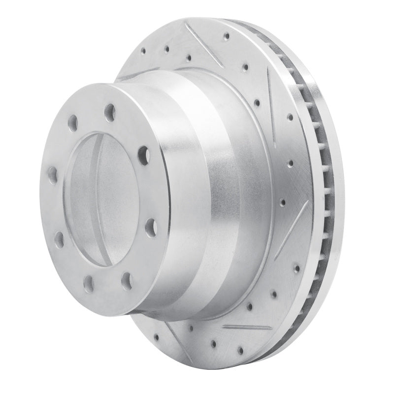 R1 Concepts R1 09-20 Chevrolet Express 4500 Rear Right Drilled & Slotted Silver Brake Rotor