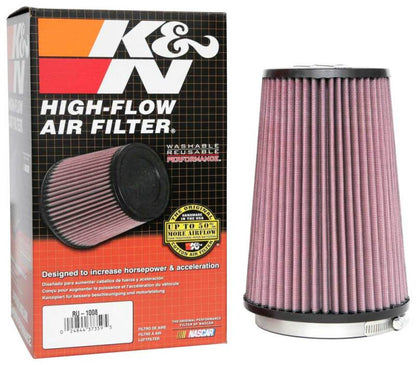 K&N Engineering K&N Universal Clamp-On Air Filter 4-1/2in FLG / 5-7/8in B / 4-1/2in T / 8-3/8in H