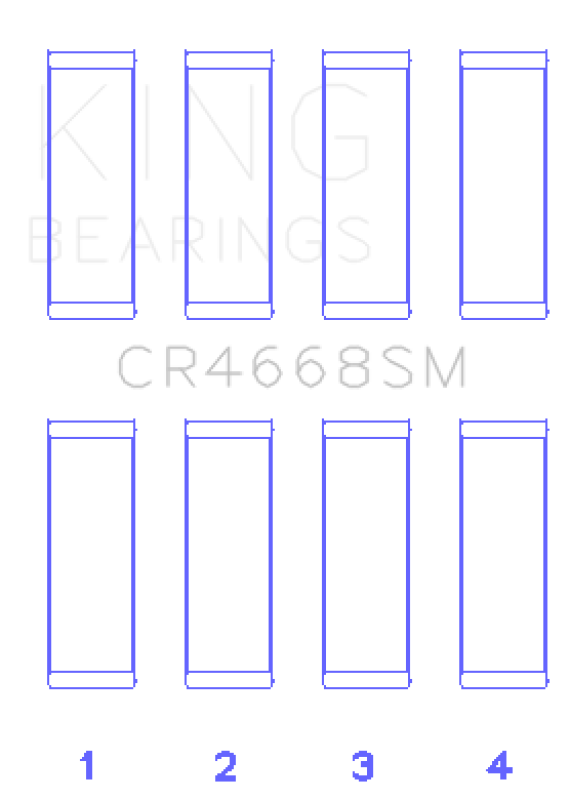 King Engine Bearings King Chrysler/Mitsubishi/Hyundai/Kia World Engine Connecting Rod Bearing Set - Size STD
