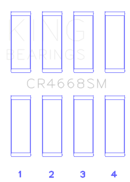 King Engine Bearings King Chrysler/Mitsubishi/Hyundai/Kia World Engine Connecting Rod Bearing Set - Size STD