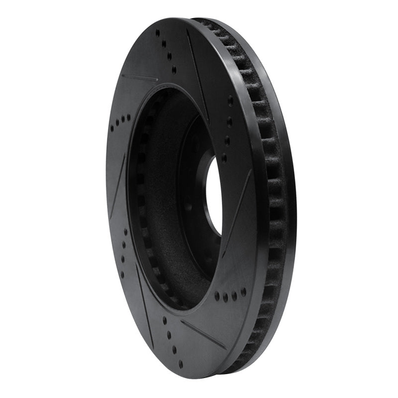 R1 Concepts R1 06-09 Buick Terraza Front Left Drilled & Slotted Black Brake Rotor