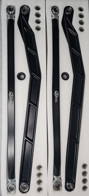 Elektric Off Road Elektric Offroad 2022+ Polaris Rzr Pro R Turbo R Billet High Clearance Radius Rods Anodized Blk