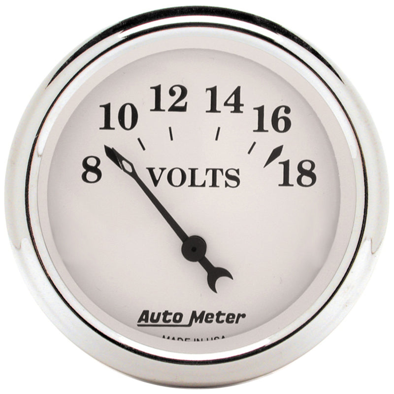 Autometer Old Tyme White 5 Piece Kit (MPH/FUEL/OILP/WTMP/BAT) 59-60 Chevy Car Direct-Fit Dash Kit