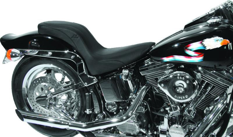 Mustang Motorcycle Mustang 84-99 Harley Standard Rear Tire DayTripper 1PC Seat - Black