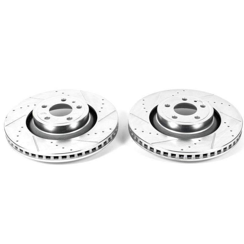 PowerStop Power Stop 15-19 Ford Mustang Front Evolution Drilled & Slotted Rotors - Pair