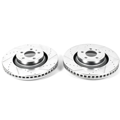 PowerStop Power Stop 15-19 Ford Mustang Front Evolution Drilled & Slotted Rotors - Pair