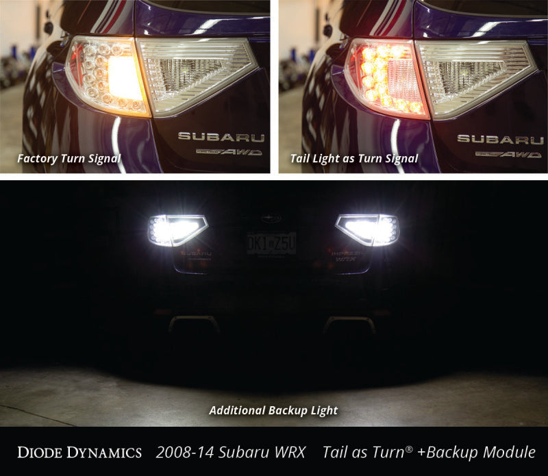 Diode Dynamics 08-14 Subaru WRX/STi Hatchback Tail as Turn +Backup Module (USDM) Module Only