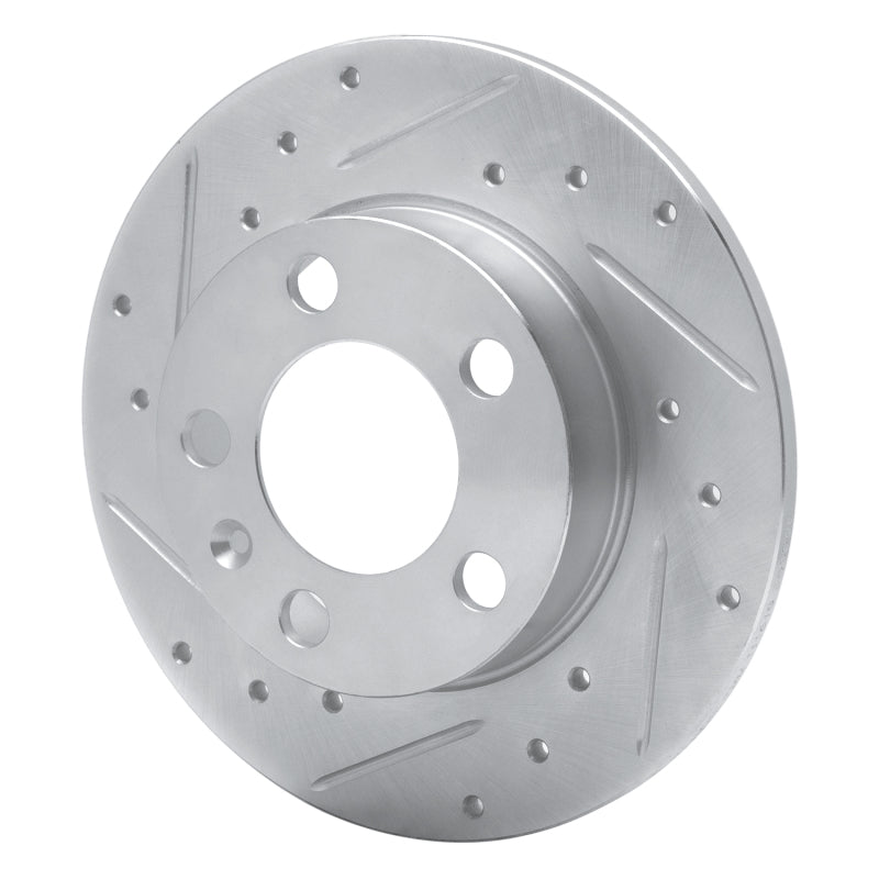 R1 Concepts R1 98-24 Audi A1 (Mexico) Rear Left Drilled & Slotted Silver Brake Rotor