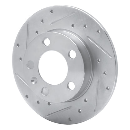 R1 Concepts R1 98-24 Audi A1 (Mexico) Rear Left Drilled & Slotted Silver Brake Rotor