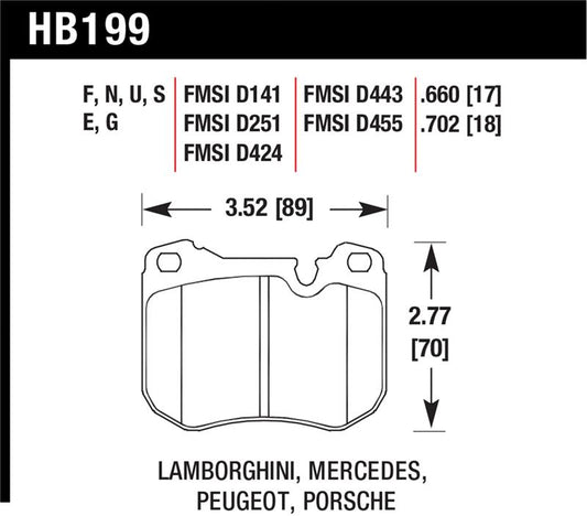 Hawk Performance Hawk 80-92 Porsche 924 Turbo DTC-60 Race Brake Pads