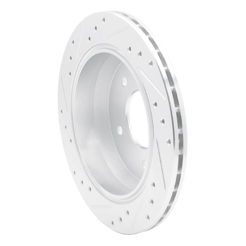 R1 Concepts R1 1994-1996 Chevrolet Commercial Chassis Rear Right Drilled & Slotted Silver Brake Rotor